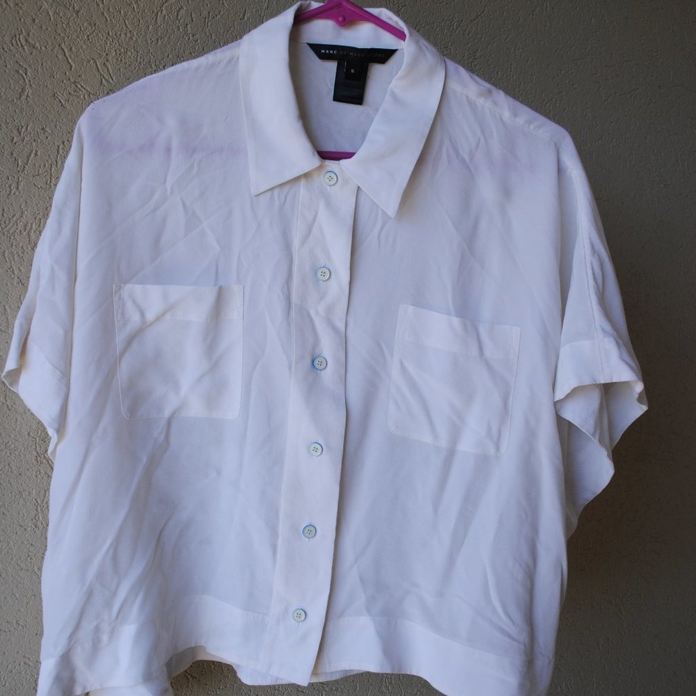 Marc Jacobs 100% Silk button up